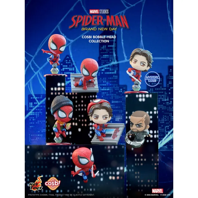 【Beast Kingdom 野獸國】蜘蛛人：重生日 Q版公仔 盲盒單入｜HOT TOYS CBX362