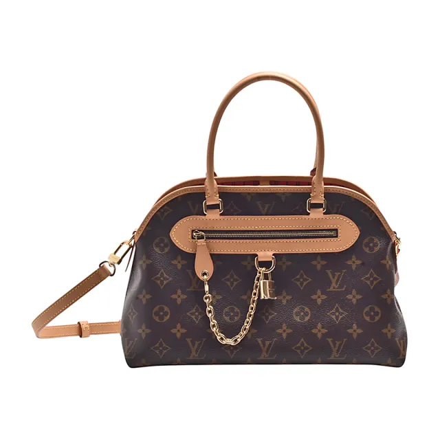 【Louis Vuitton 路易威登】M15208 經典Ever More PM系列Monogram帆布牛皮手提/肩背包(棕色)