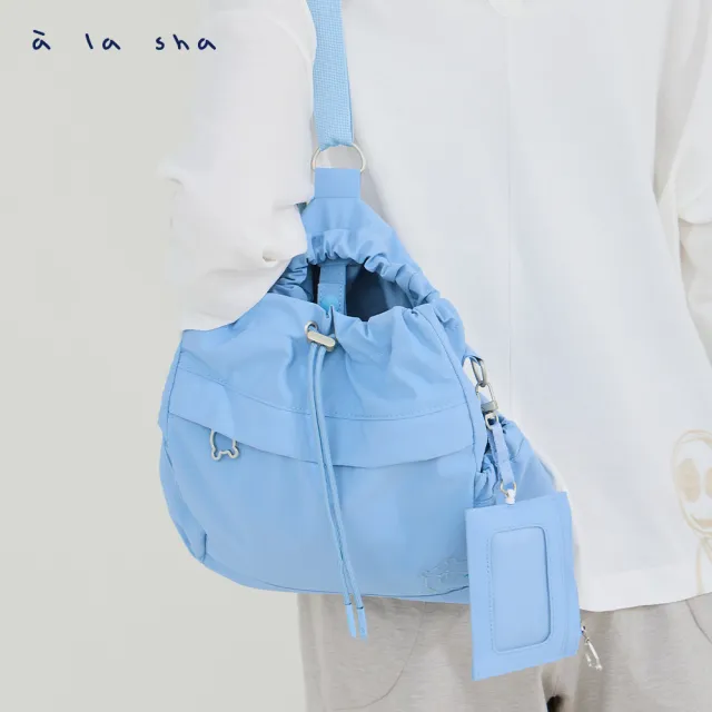 【a la sha】POLALA後側背兩用包+卡夾
