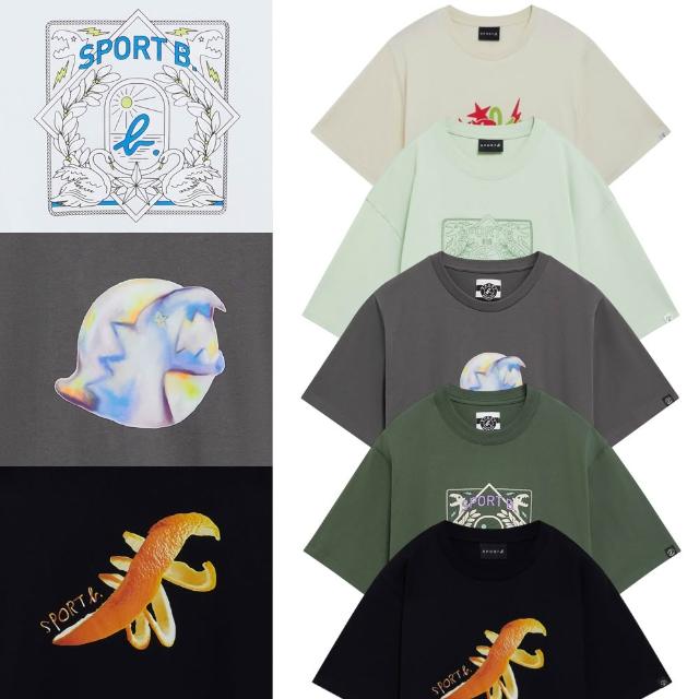 【agnes b.】Sport b. 男裝 趣味 logo 短袖 T恤(多款任選)