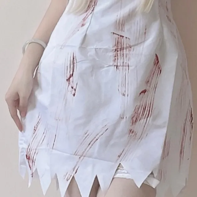 【橘魔法】大人恐怖血腥護士服裝 萬聖節 角色扮演 道具 表演 戲劇 裝扮 變裝派對 主題 尾牙 cosplay