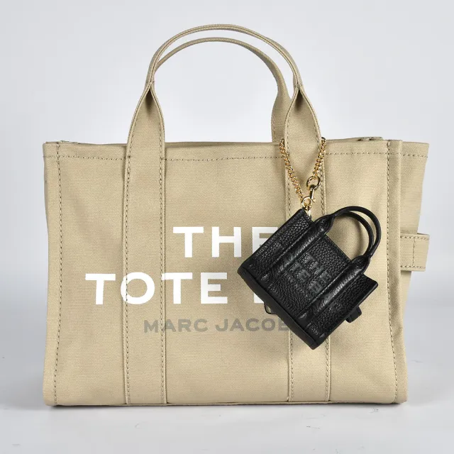 【MARC JACOBS 馬克賈伯】The Leather Tote迷你皮革包造型鎖圈吊飾(任選)