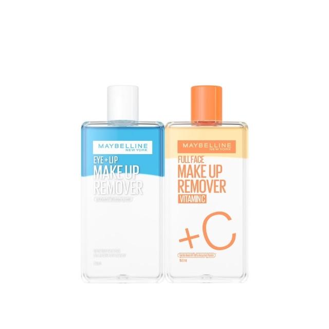 【MAYBELLINE 媚比琳】輕柔眼唇卸妝液/高效潔淨輕柔卸妝水150ml(眼唇卸妝液/卸妝水/小C水)