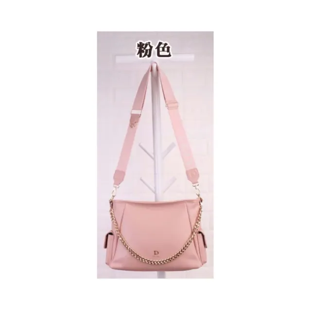 【SNOW.bagshop】雙11 斜背 水餃包 中包 主袋內多層 防水防刮皮革 中容量 附長短背帶
