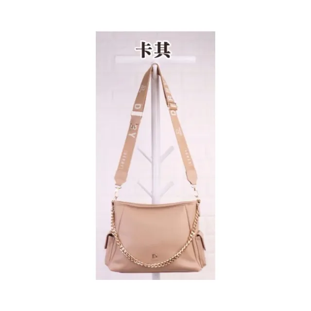 【SNOW.bagshop】雙11 斜背 水餃包 中包 主袋內多層 防水防刮皮革 中容量 附長短背帶