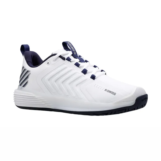 【K-SWISS】專業網球鞋 ULTRASHOT 3 運動 匹克球 男鞋 白藍色 06988-177-M
