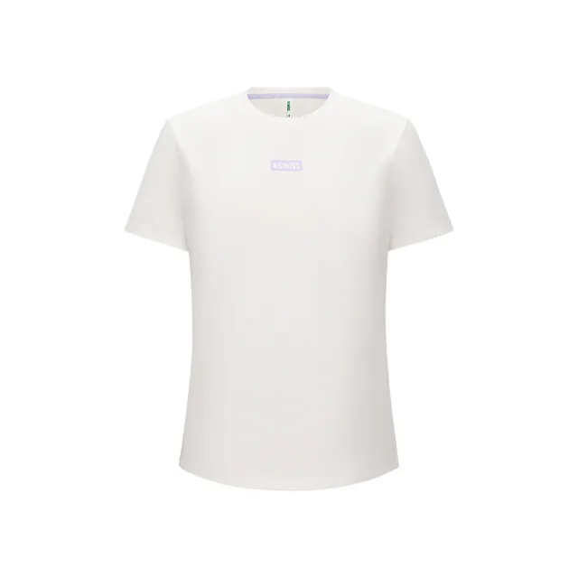 【K-SWISS】運動短袖 TSHIRTKC7532WCTS13 T恤 圓領 女款 米白色 1912464-115