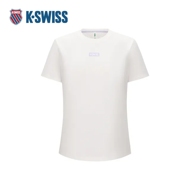 【K-SWISS】運動短袖 TSHIRTKC7532WCTS13 T恤 圓領 女款 米白色 1912464-115