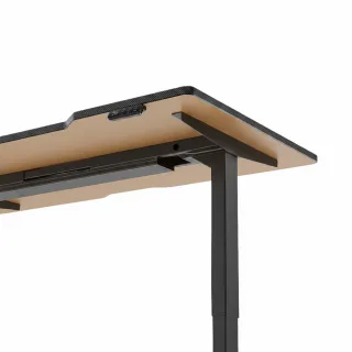 【FUNTE】Flying 電競升降桌/三節式☆ 150x70cm 前凹/後凹 碳纖維紋桌板(辦公桌 電腦桌 工作桌)