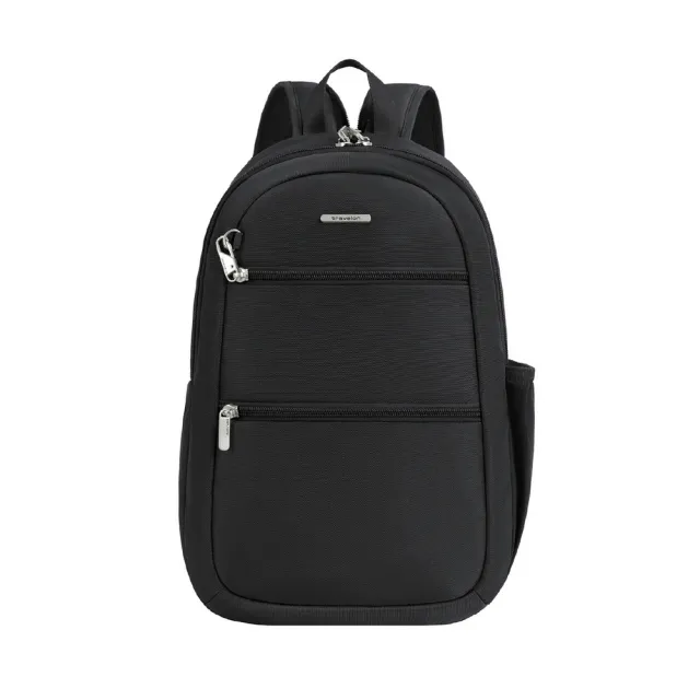【Travelon】美國 Classic 4層兩用防盜後背包 墨黑 / RFID胸包 雙肩包 學生包 防割防搶