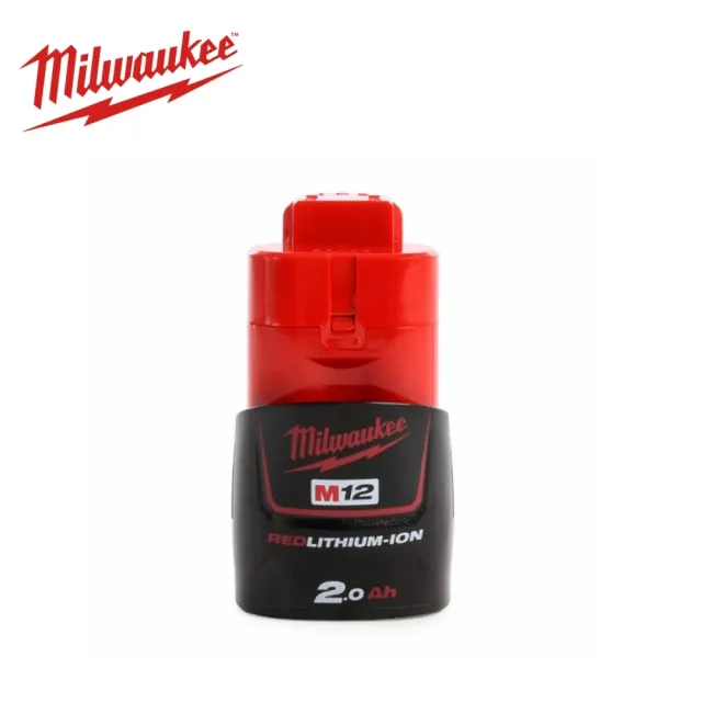 【Milwaukee 美沃奇】公司貨 美沃奇12V鋰電池2.0AH M12B2(M12 B2裸裝版)