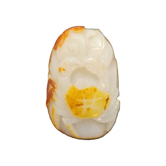 【藏古祥館】和田 八方來財  SQE31 (和田玉)
