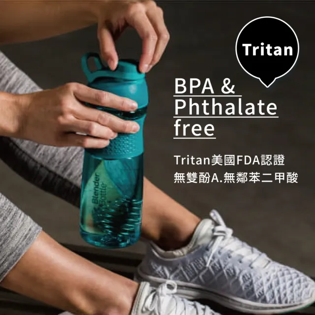 【Blender Bottle】Sportmixer｜Tritan 旋蓋式防漏搖搖杯 28oz/828ml(blenderbottle/運動水壺/乳清蛋白)