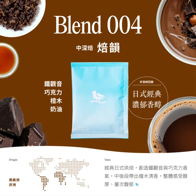 【江鳥咖啡】希望咖啡計畫中/中深焙綜合濾掛1袋(共30入;10gx30入/袋;2種風味)