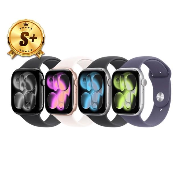【Apple】S+級福利品 Apple Watch S11 GPS 46mm(鋁金屬錶殼搭配運動型錶帶)