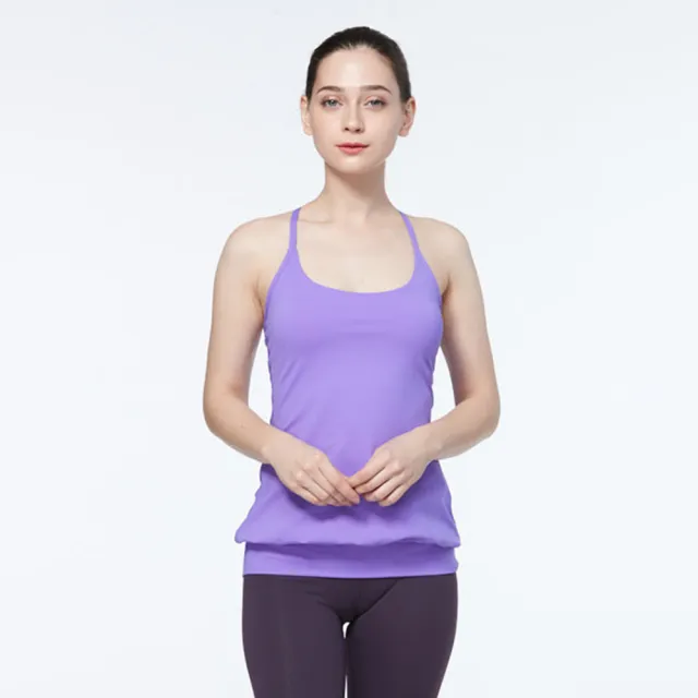 【NAMASTE】Wendy 造型水滴上衣 - 鳶紫