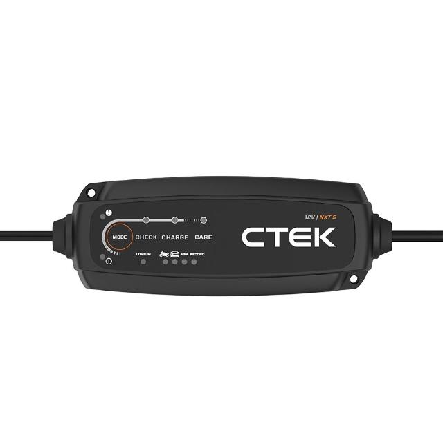 【CTEK】NXT5 智慧型雙模電瓶充電器(適用各式汽/機車、智慧全面支援：從傳統鉛酸、AGM 到最新鋰電瓶)