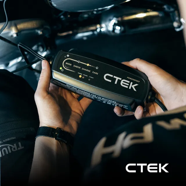 【CTEK】CT5 POWERSPORT智慧型雙模電瓶充電器(重機與動力運動車：傳統鉛酸、AGM、鋰電池)