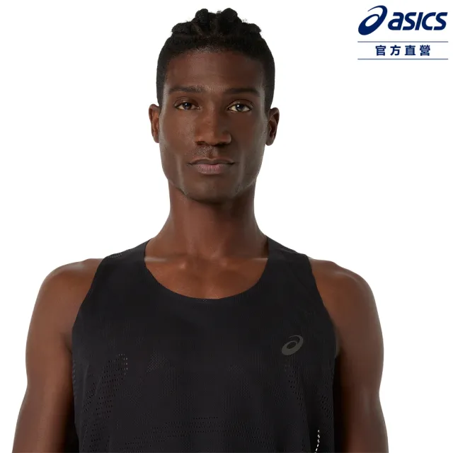 【asics 亞瑟士】METARUN 背心 男款 ACTIBREEZE 海外版 跑步上衣 2011D508-001