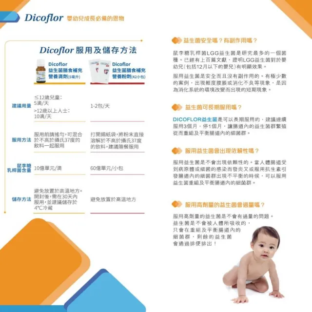 即期品【DICOFLOR】益生菌滴劑5ml×3瓶(嬰幼兒適用 義大利原裝進口 LGG鼠李糖乳桿菌 每滴含10億CFU活菌)