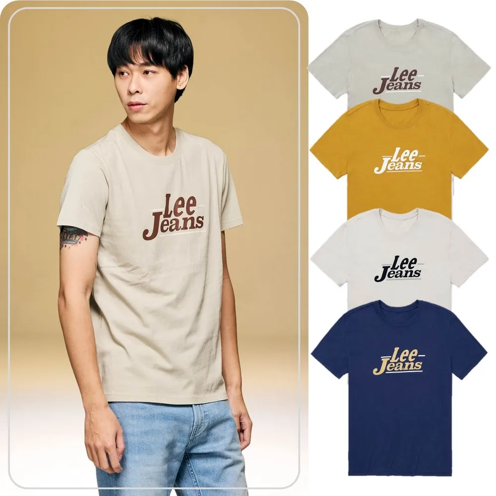 【Lee】男裝 短袖T恤 / Lee Jeans印花 共4色 標準版型(LB402027)