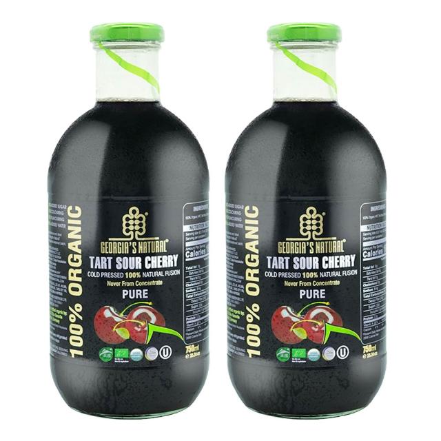【Georgia】有機酸櫻桃原汁750mlx2入(100%液態蔬果原汁原液)