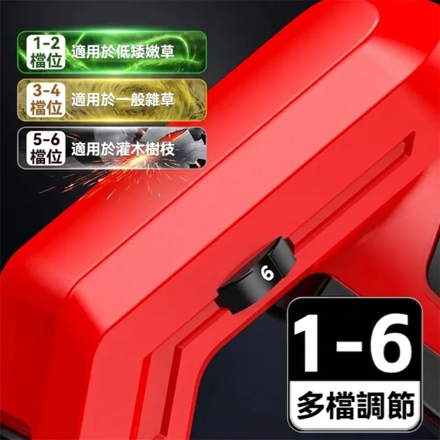 【DOMU 東牧】割草機 10寸割草機 大功率4580W 旋轉機頭 無刷數顯六檔割草機（十五節兩電）旋轉機頭