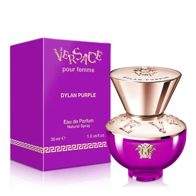 【VERSACE 凡賽斯】狄倫紫女性淡香精30ml-贈限量絲巾(專櫃公司貨)
