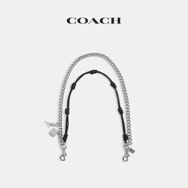 【COACH】蔻馳官方直營 肩帶掛件 掛飾 吊飾-黑色(CEB66)