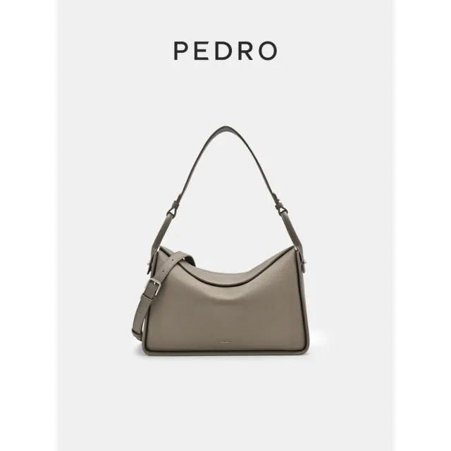 【PEDRO】Demi Maxi 皮革肩背包/斜背包/側背包/真皮包包(小CK集團品牌 官方直營 中性系列 Joeman推薦)