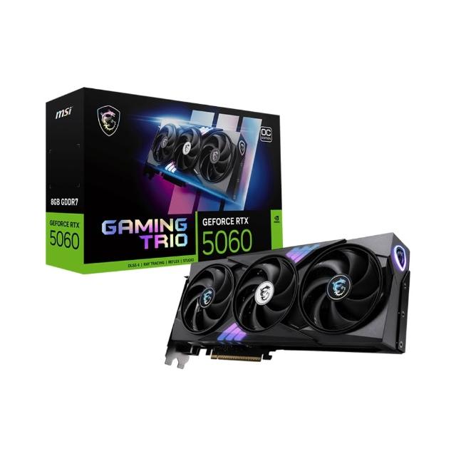 【MSI 微星】RTX 5060 8G GAMING TRIO OC 顯示卡