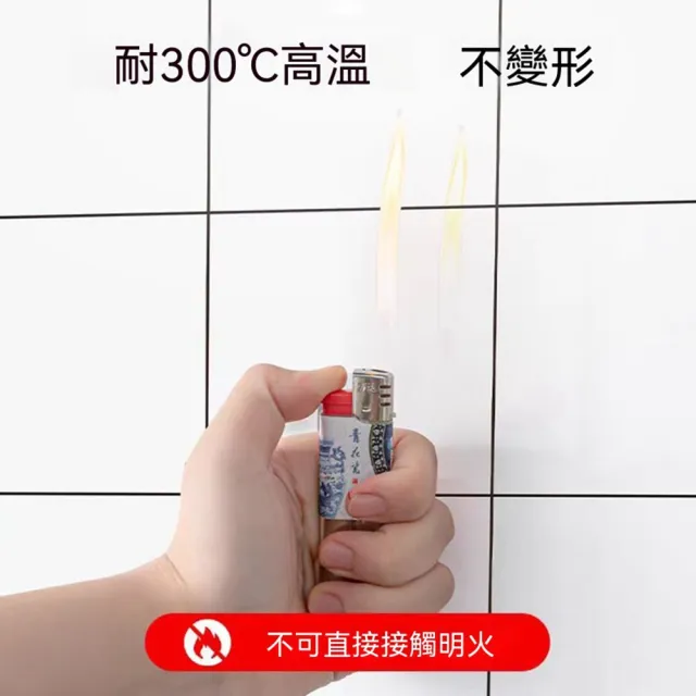【AnDa 安達】廚房櫥櫃防水防油防潮墊貼牆紙自粘仿瓷磚方格耐高溫櫥櫃保護墊紙