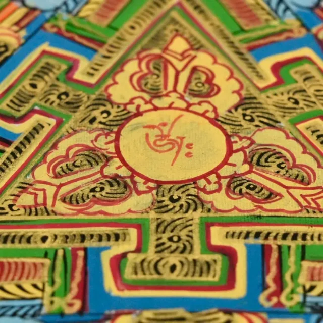 【藏古祥館】純手繪 壇城  曼陀羅 唐卡WYD03 ( 壇城唐卡 平安 吉祥)