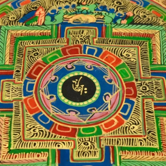 【藏古祥館】純手繪 壇城  曼陀羅 唐卡WYD22 ( 壇城唐卡 平安 吉祥)