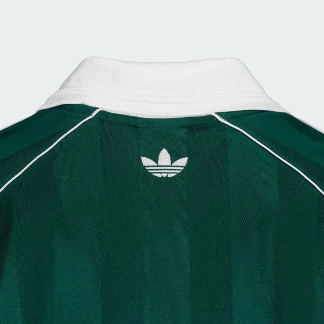 【adidas 愛迪達】短袖上衣 男 三葉草 亞規 BASEBALL JERSEY 綠白 LF6076
