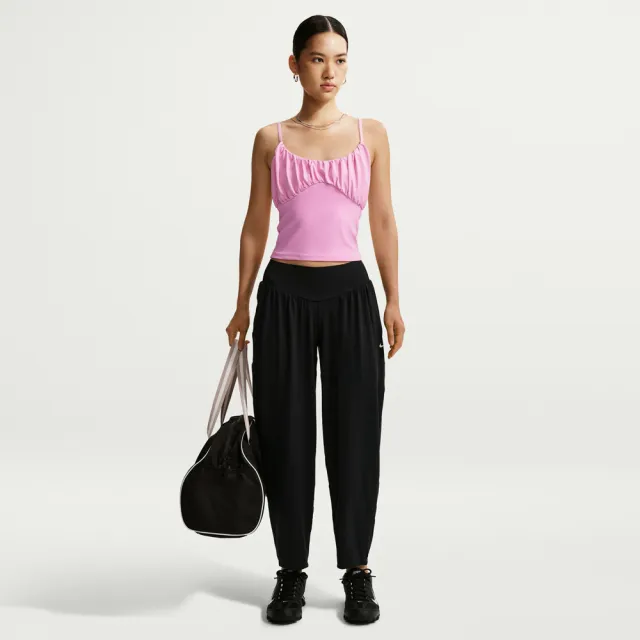 【NIKE 耐吉】長褲 女 運動褲 速乾 寬鬆 AS W NK ONE RELAXED DF PANT FE 黑 IU1416-010