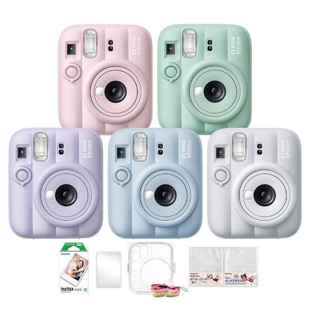 【FUJIFILM 富士軟片】instax mini 13 拍立得相機 原廠公司貨(送水晶殼10張底片相冊超值組合)