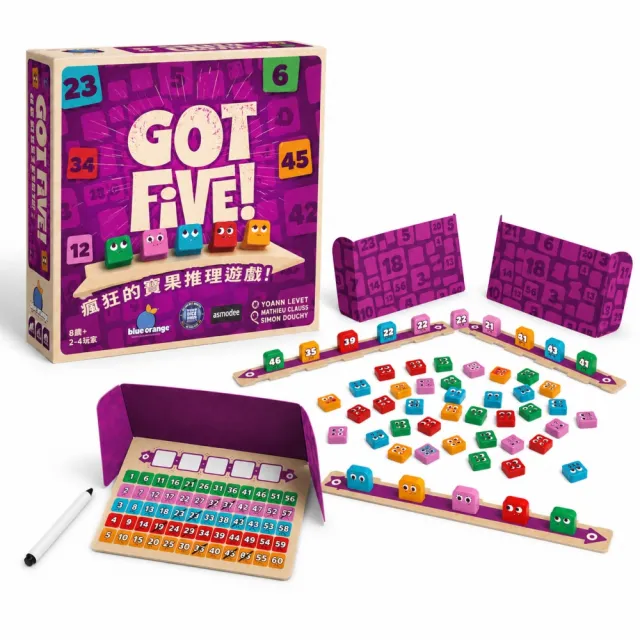 【Asmodee 艾賜魔袋】Got Five! 桌上遊戲 ( 邏輯推理 五連推理 五猜繽紛 益智桌遊 益智玩具 )