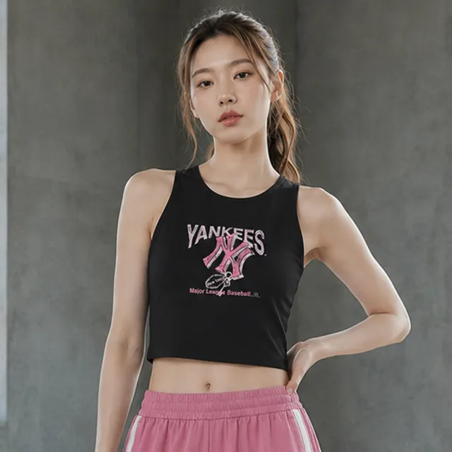 【MLB】女版運動背心 紐約洋基隊(3FTKA0153-50BKS)