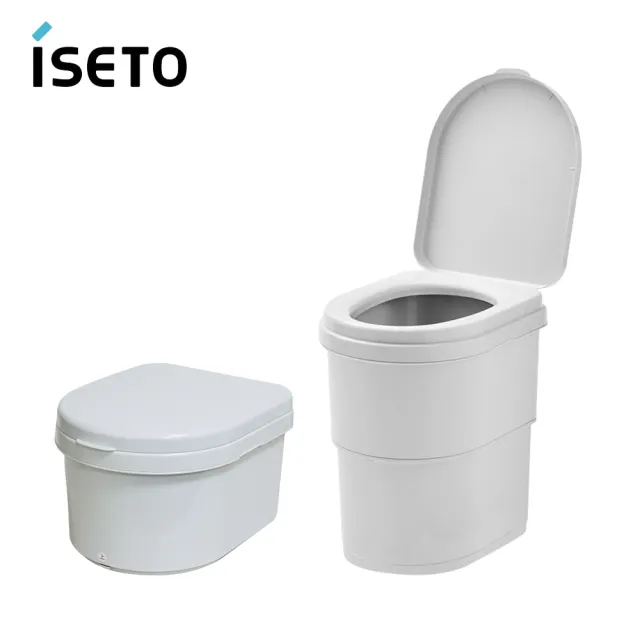 【ISETO 伊勢藤】Mimamo 日本製行動馬桶 I-648-GY 防災廁所 居家馬桶高度 附收納空間 露營