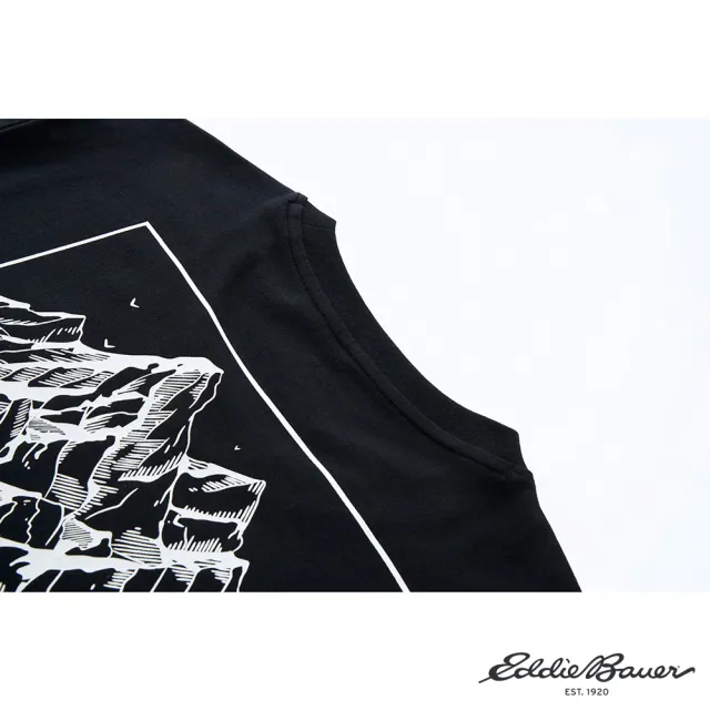 【Eddie Bauer】#年中慶限定 中性短袖純棉TEE-黑色 2TEA-121001