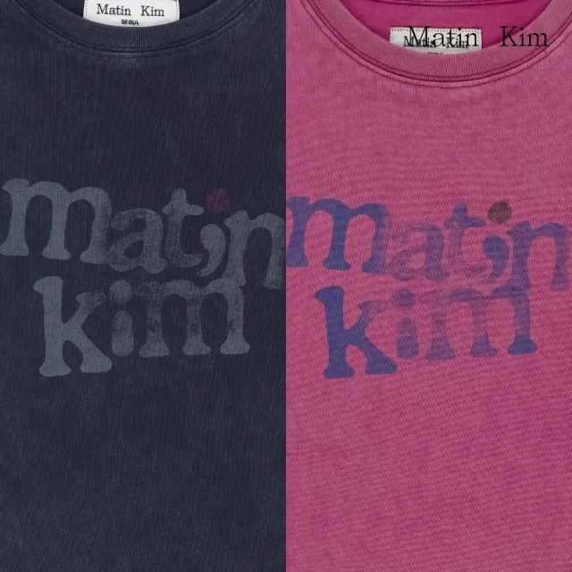 【MATIN KIM】官方旗艦 圓體塗鴉LOGO修身上衣(多款可選)