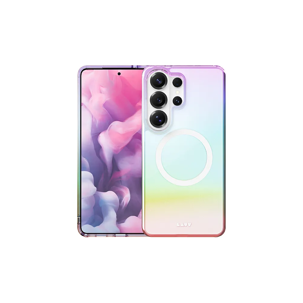 【LAUT 萊德】Galaxy S26/S26+/S26 Ultra 磁吸炫彩保護殼-彩透白(支援MagSafe 手機殼)
