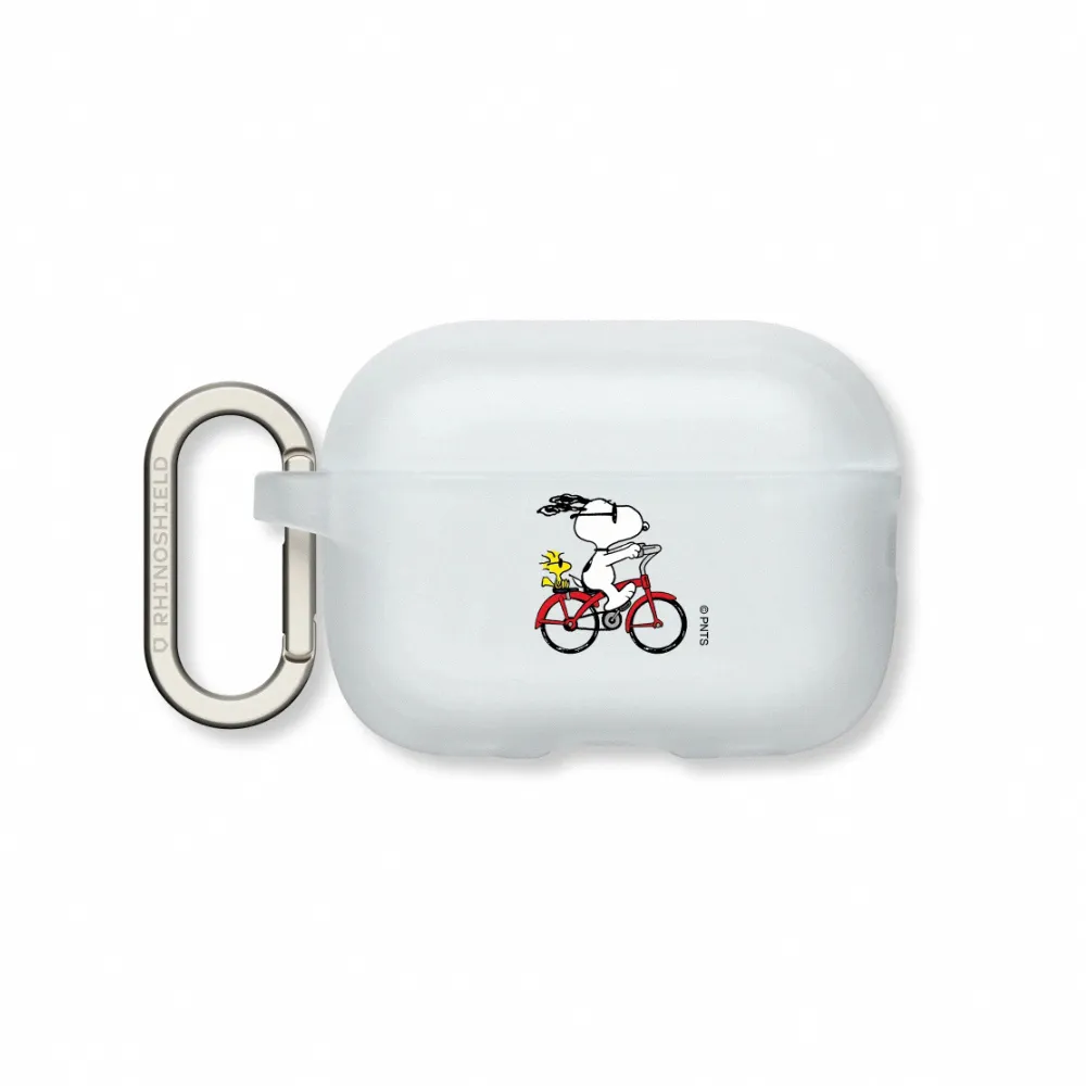【RHINOSHIELD 犀牛盾】適用AirPods Pro 3/2/Pro/第4/3/2/1代防摔耳機保護殼/Snoopy Ride The Bike(Snoopy)