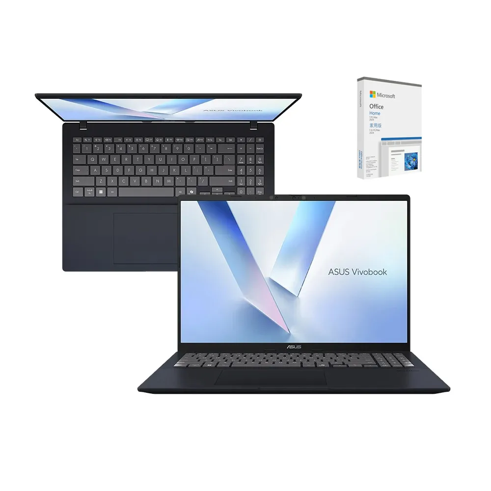 【ASUS 華碩】Office2024組★16吋Ultra 7輕薄AI筆電(VivoBook X1607CA/Ultra 7-255H/16G/1TB/W11)