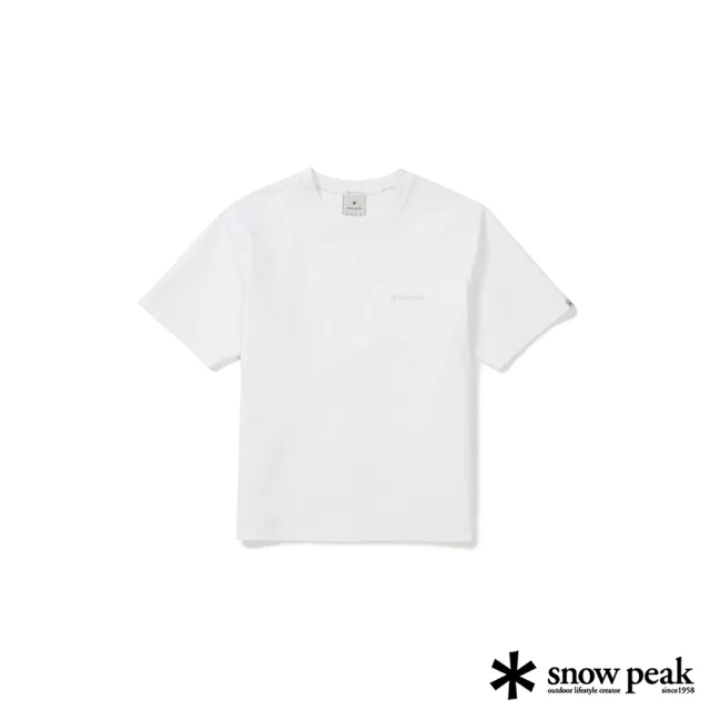 【Snow Peak】女 經典女款針織短袖T恤 白