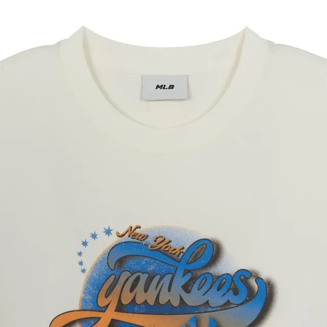 【MLB】涼感短袖T恤 Varsity系列 紐約洋基隊 (3ATSV1564-50CRS)
