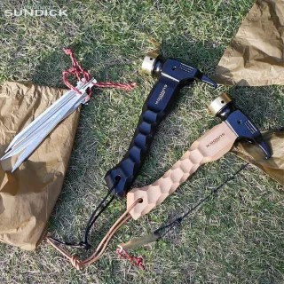 【Chill Outdoor】Sun Dick 黑化短柄野營錘 耐蝕抗鏽