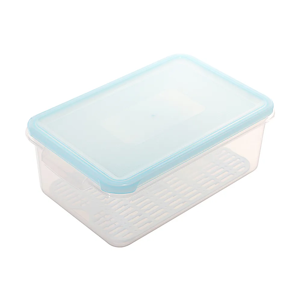 【KEYWAY 聯府】長型瀝水2號保鮮盒7500ml-6入(MIT台灣製造)