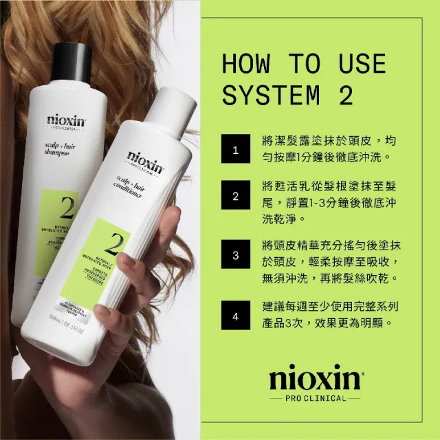 【NIOXIN 耐奧森】官方直營 2號甦活乳1000ml(潤髮乳/護髮)